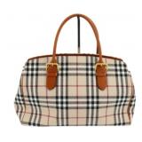 Burberry Nova Check Canvas Handbag