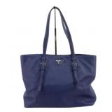 Prada Blue Leather Handbag