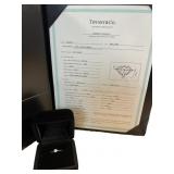 Tiffany & Co Natural VVS1 Diamond Solitaire Ring