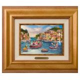 Disney Mickey & Minnie in Italy Framed by Kinkade