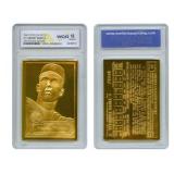 23K Gold Topps Mickey Mantle Rookie Card