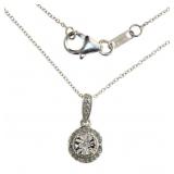 Round Brilliant Large Diamond Necklace