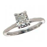 14k Gold Cushion 1.06 ct VS1 Lab Diamond Ring