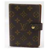 LOUIS VUITTON BROWN MONOGRAM AGENDA NOTEBOOK COVER