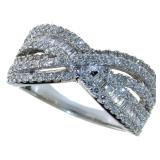 10kt Gold Brilliant 1.00 ct Diamond Designer Ring