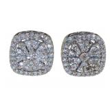 Cushion Cut Diamond Stud Earrings