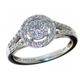 Brilliant 1/2 ct Split Shank Lab Diamond Ring