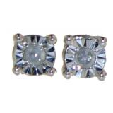 Brilliant Diamond Tiny Stud Earrings