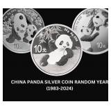 China Panda 30g Choice BU .999 Fine Silver Coin