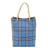 Burberry Blue Nova Check Handbag