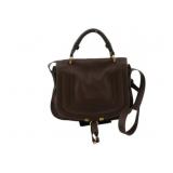 CHLOE Brown Leather Mercy 2 Way Shoulder Bag