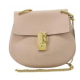 Chloe Drew Pink Leather Chain Shoulder Bag