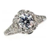 14k Gold 1.55 ct Brilliant VS2 Lab Diamond Ring