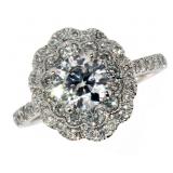 14k Gold 1.82 ct Brilliant VS2 Lab Diamond Ring