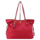 Prada Pink Nylon Tote Handbag