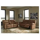 ASHLEY BOXBERG RECLINING SOFA & LOVE SEAT