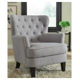 Ashley Roman Romansque Light Gray Accent Chair