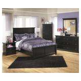 FULL ASHLEY MARIBEL BLACK  5-PIECE  BEDROOM GROUP