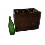 Cotton Club Crate Full Green Soda Pop Bottles