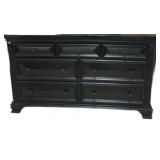 New 7 Drawer Black Chest