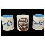 New wï¿½ Box Set of (3) Corbin Coffee Cups