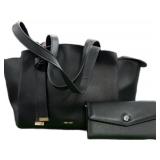 Black Nine West Purse & LD Safe Wallet