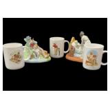 Norman Rockwell Figures & Coffee Cups