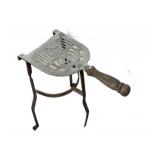 Vintage Kettle Hearth Fireplace Tripod Metal