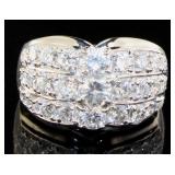 Platinum 3.01 ct Natural Diamond Ring