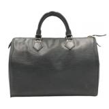 Louis Vuitton Black Epi Noir Speedy 30 Handbag