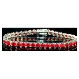 Brilliant 14.50 ct Ruby Tennis Bracelet