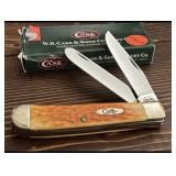 Case XX 6254 Orange Trapper Pocket Knife