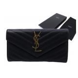 Yves Saint Laurent Black Caviar Skin Wallet