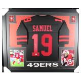 Autographed Deebo Samuel Cutsom Framed Jersey