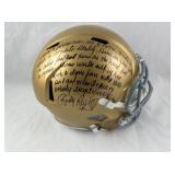 Autographed Rudy Ruettiger Notre Dame Helmet