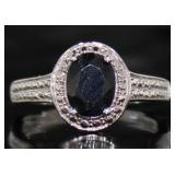 Oval 1.80 ct Natural Sapphire Dinner Ring