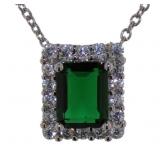 Emerald Cut 3.50 ct Emerald Pendant