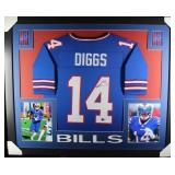 Autographed Stefon Diggs Custom Framed Jersey