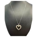 Quality 1/2 ct Diamond Heart Necklace