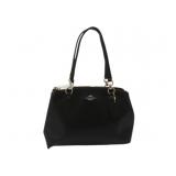 COACH Black Leather Shoulder Bag