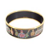 HERMES Emaille GM Designer Bangle Bracelet