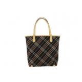 Burberry Black Plaid Shoulder Bag