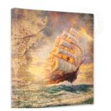 Courageous Voyage Map Wrapped Canvas by Kinkade