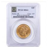 1838-1907 MS61 Liberty Head $10.00 Gold Eagle