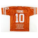 Autographed Vince Young Stat Jersey