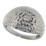 10kt White Gold Large Evening Ring