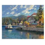 Lake Arrowhead Art Print by Thomas Kinkade