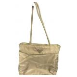 Prada Beige Nylon Tote Handbag