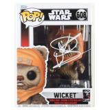 Autographed Star Wars Wicket Funko Pop