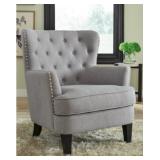 Ashley Roman Romansque Light Gray Accent Chair